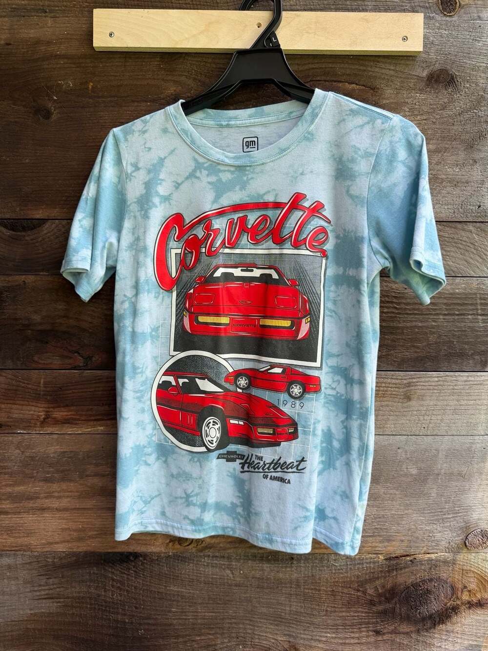 Chevrolet Corvette The Heartbeat of America Tie-Dye Graphic T-Shirt